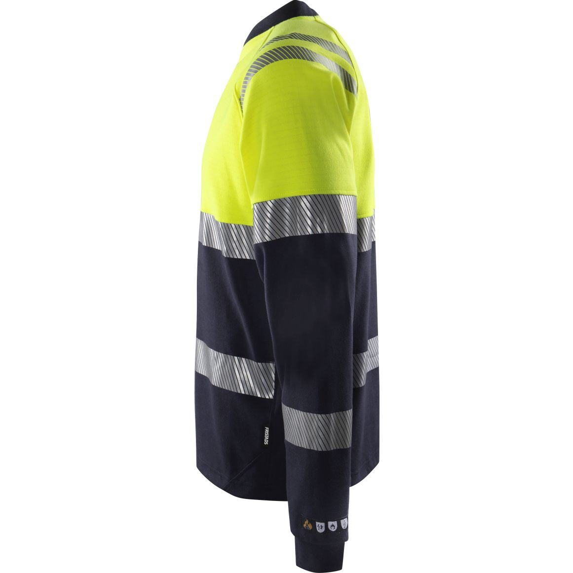FRISTADS FLAMESTAT HIGH VIS LANGARM T-SHIRT KL.1 7107 TFL