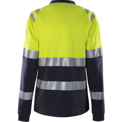 FRISTADS FLAMESTAT HIGH VIS T-SHIRT, LA. DAMEN KL.1 7108 TFL
