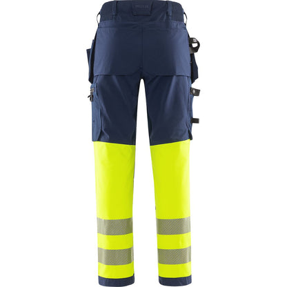 FRISTADS HIGH VIS GREEN HANDWERKER STRETCHHOSE KL.1 2643 GSTP