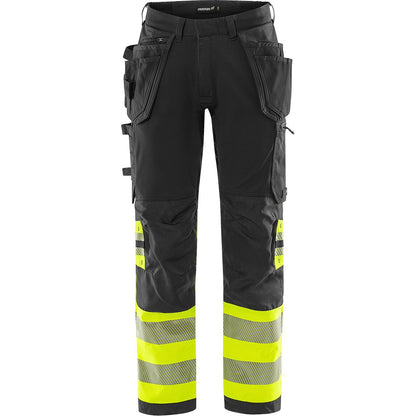 FRISTADS HIGH VIS GREEN HANDWERKER STRETCHHOSE KL.1 2643 GSTP