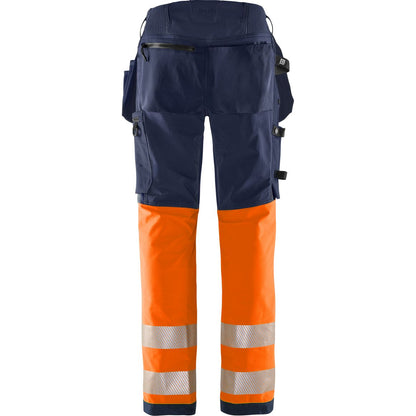 FRISTADS HIGH VIS GREEN HANDWERKER STRETCHHOSE KL.1 2643 GSTP