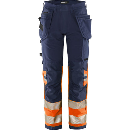 FRISTADS HIGH VIS GREEN HANDWERKER STRETCHHOSE KL.1 2643 GSTP