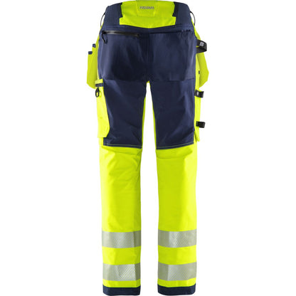 FRISTADS HIGH VIS GREEN HANDWERKER STRETCHHOSE KL.2 2644 GSTP