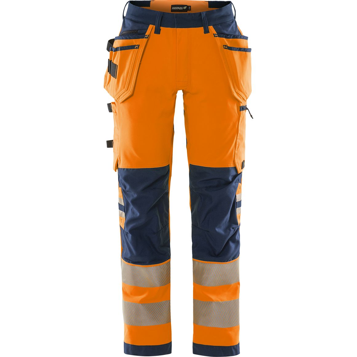 FRISTADS HIGH VIS GREEN HANDWERKER STRETCHHOSE KL.2 2644 GSTP