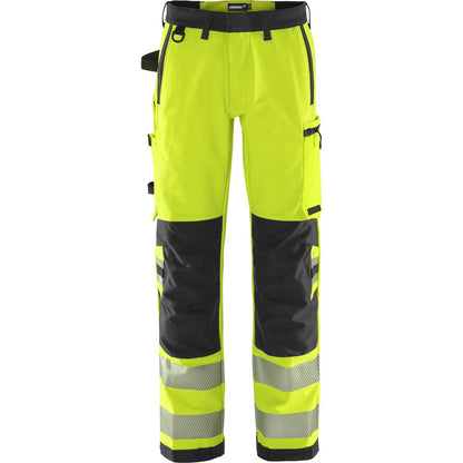 FRISTADS HIGH VIS GREEN STRETCHHOSE KL.2 2645 GSTP