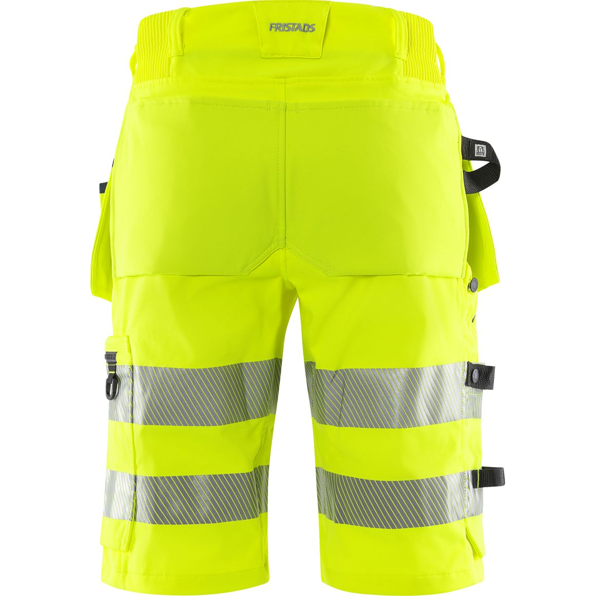 FRISTAD HIGH VIS GREEN HANDWERKER STRETCH-SHORTS KL. 2 2646 GSTP
