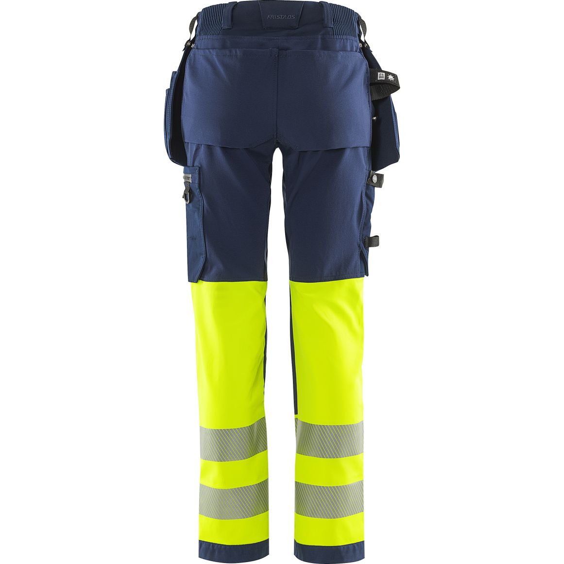 FRISTADS HIGH VIS GREEN HANDWERKER STRETCHHOSE DAMEN, KL.1 2663 GSTP