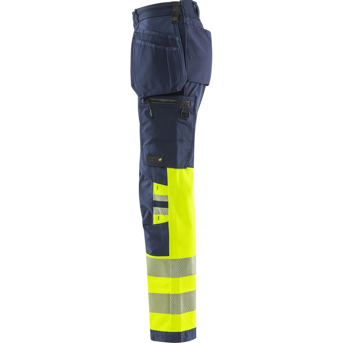 FRISTADS HIGH VIS GREEN HANDWERKER STRETCHHOSE DAMEN, KL.1 2663 GSTP