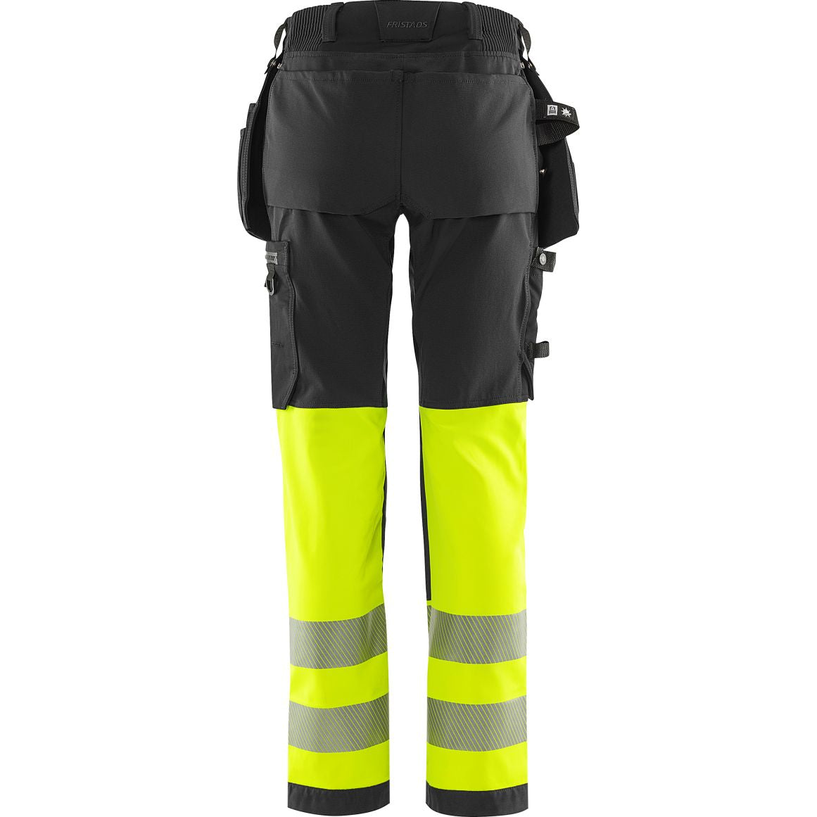 FRISTADS HIGH VIS GREEN HANDWERKER STRETCHHOSE DAMEN, KL.1 2663 GSTP
