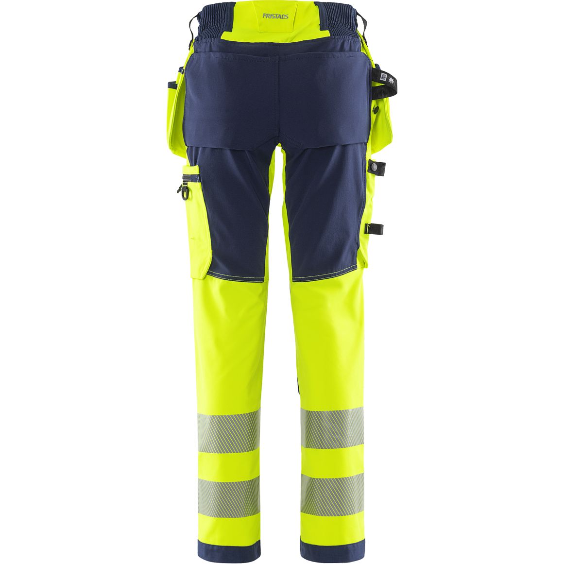 FRISTADS HIGH VIS GREEN HANDWERKER STRETCHHOSE DAMEN, KL.2 2664 GSTP