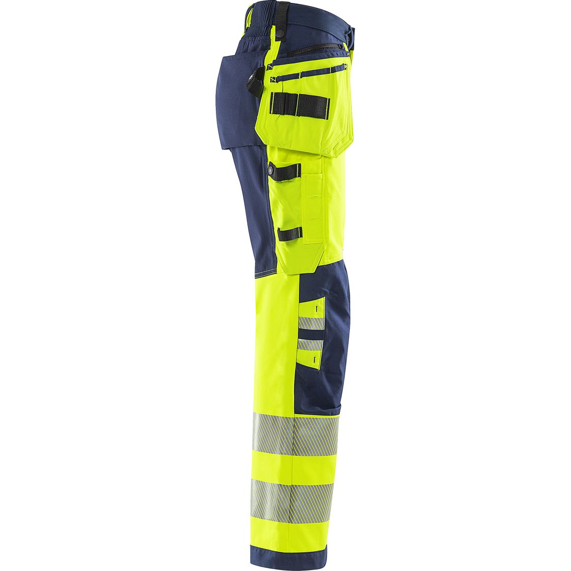FRISTADS HIGH VIS GREEN HANDWERKER STRETCHHOSE DAMEN, KL.2 2664 GSTP
