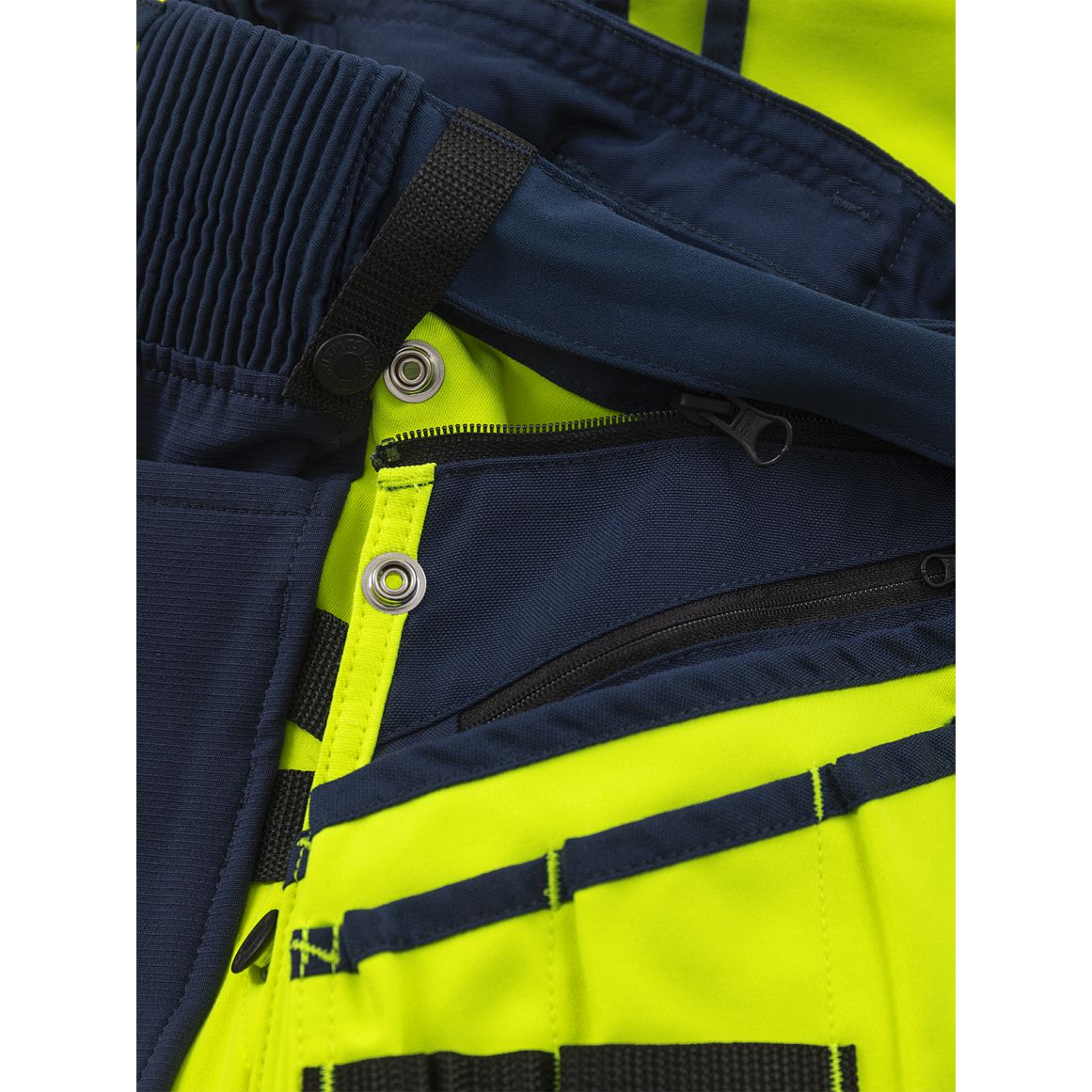 FRISTADS HIGH VIS GREEN HANDWERKER STRETCHHOSE DAMEN, KL.2 2664 GSTP