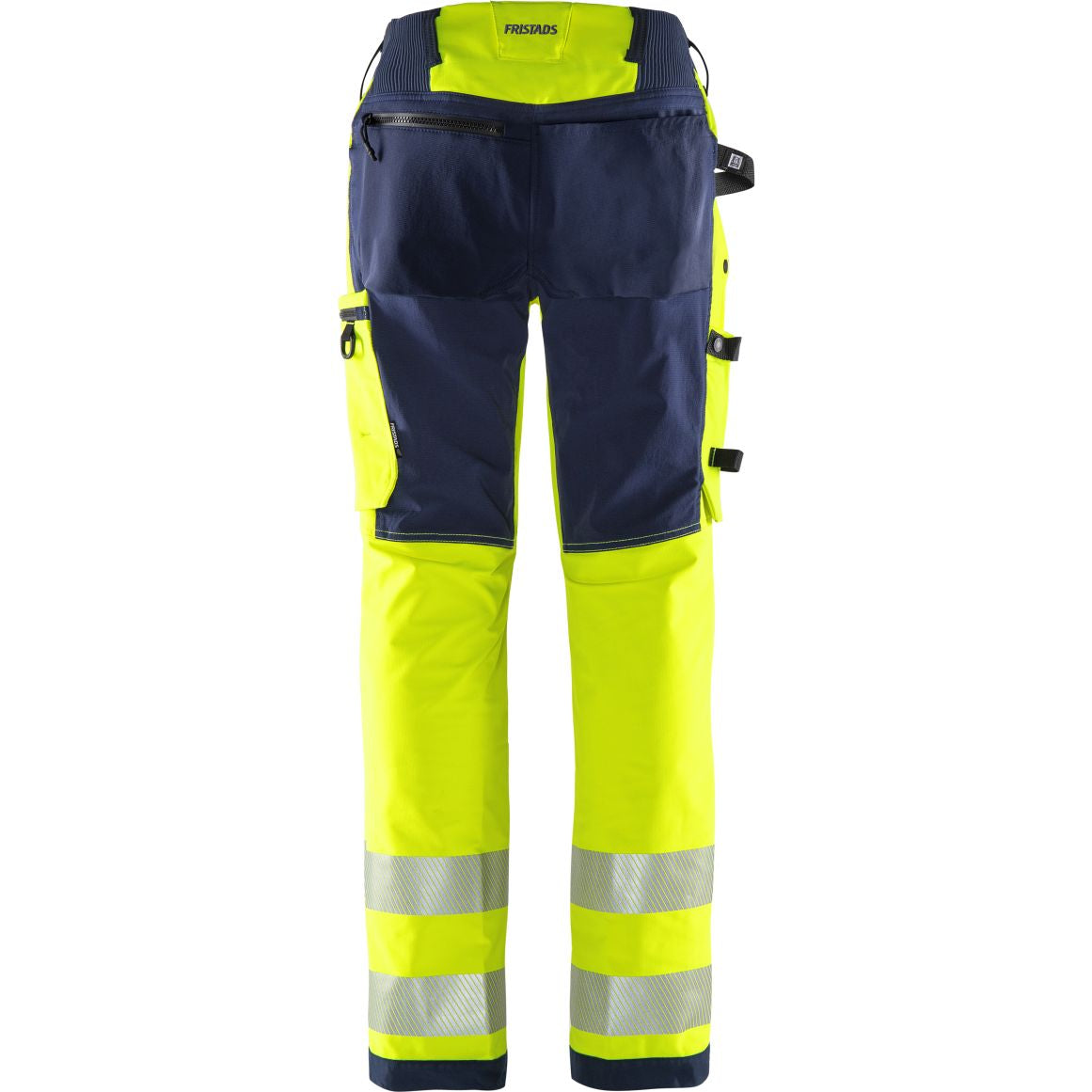 FRISTADS HIGH VIS GREEN STRETCHHOSE DAMEN, KL.2 2665 GSTP