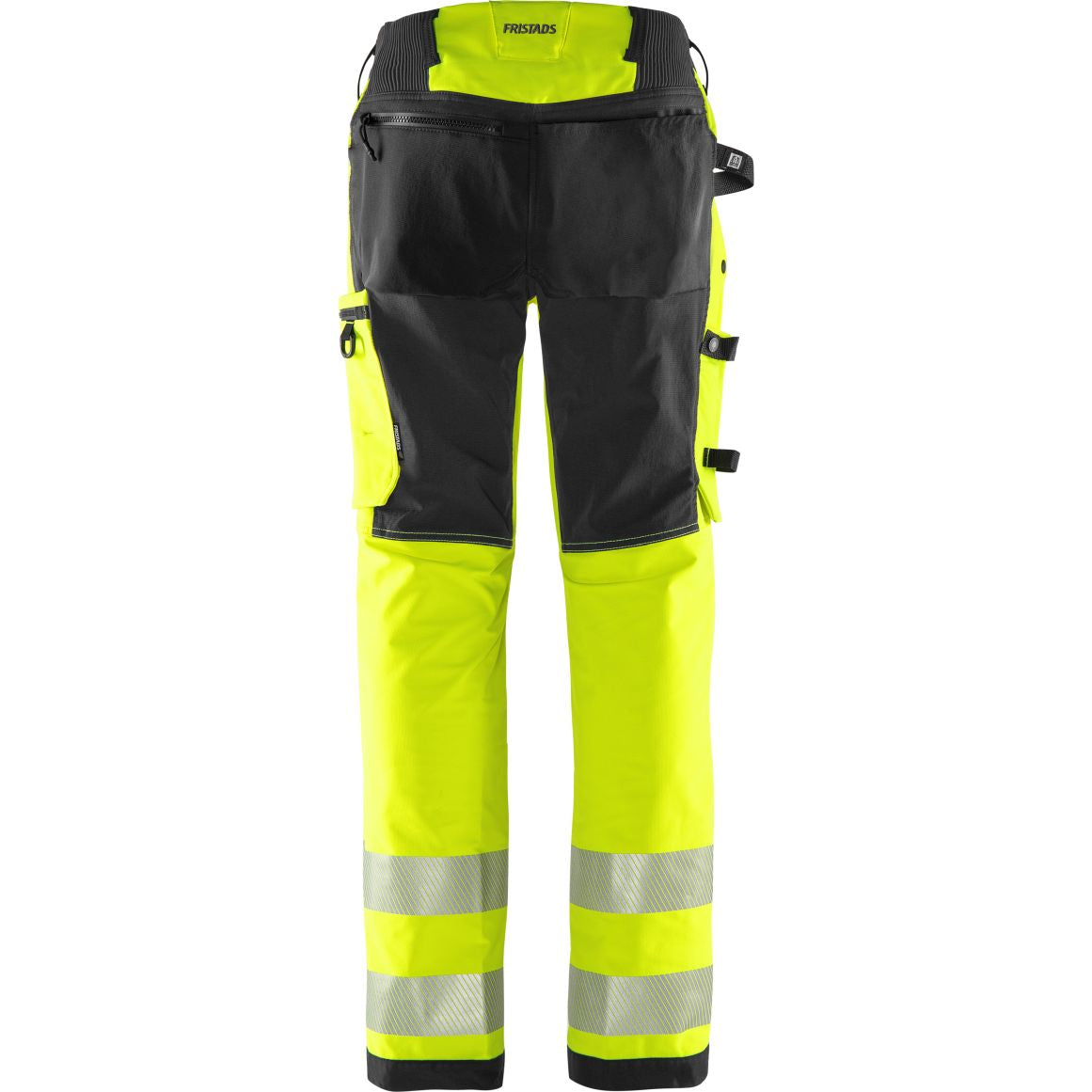 FRISTADS HIGH VIS GREEN STRETCHHOSE DAMEN, KL.2 2665 GSTP
