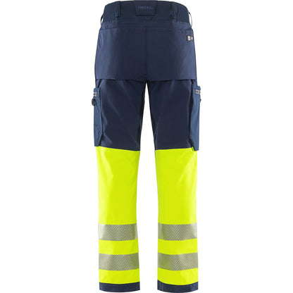 FRISTADS HIGH VIS GREEN STRETCHHOSE KL.1 2647 GSTP