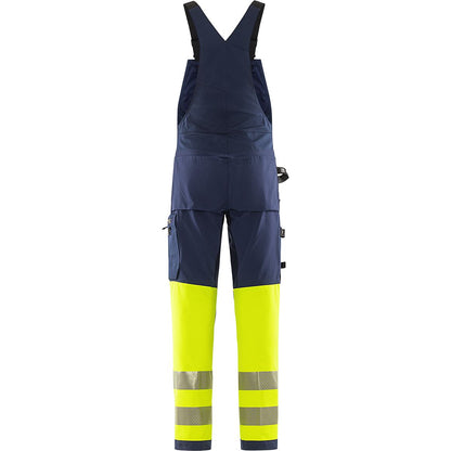FRISTAD HIGH VIS GREEN STRETCH-LATZHOSE KL.1 1032 GSTP