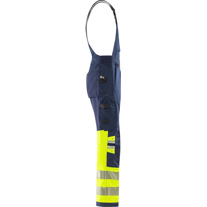 FRISTAD HIGH VIS GREEN STRETCH-LATZHOSE KL.1 1032 GSTP