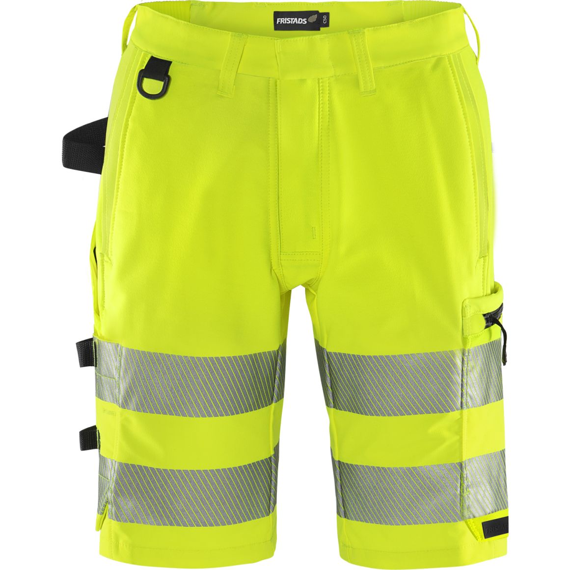 FRISTAD HIGH VIS GREEN STRETCH-SHORTS KL. 2 2648 GSTP
