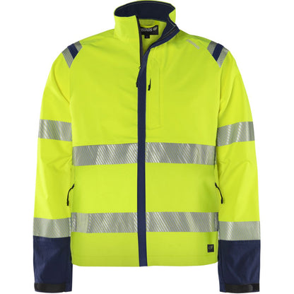 FRISTADS HIGH VIS GREEN STRETCHJACKE KL.3 4647 GSTP
