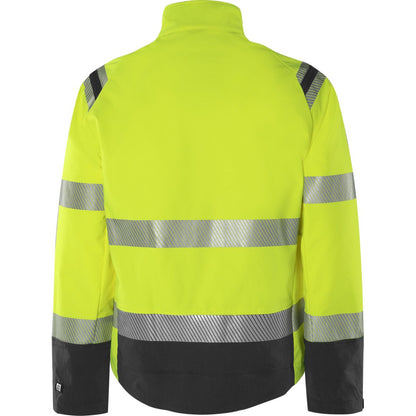 FRISTADS HIGH VIS GREEN STRETCHJACKE KL.3 4647 GSTP