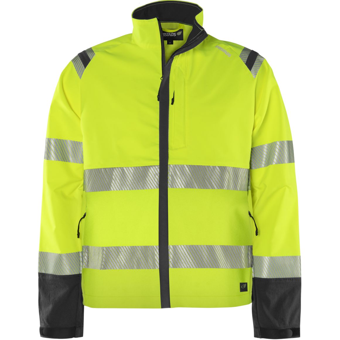 FRISTADS HIGH VIS GREEN STRETCHJACKE KL.3 4647 GSTP