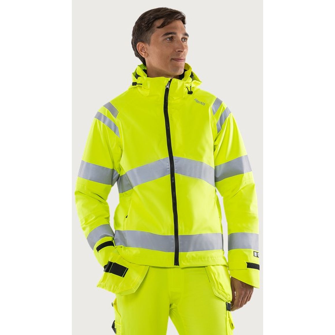FRISTADS HIGH VIS GREEN FUNKTIONSJACKE KL.3 4680 GLPS