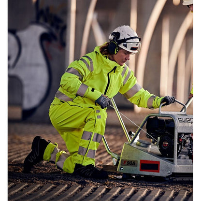FRISTADS HIGH VIS GREEN STRECH-FUNKTIONSHOSE, KL.2 2680 GLPS