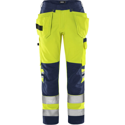 FRISTADS HIGH VIS HANDWERKERHOSE DAMEN, KL.2 2671 GPLU