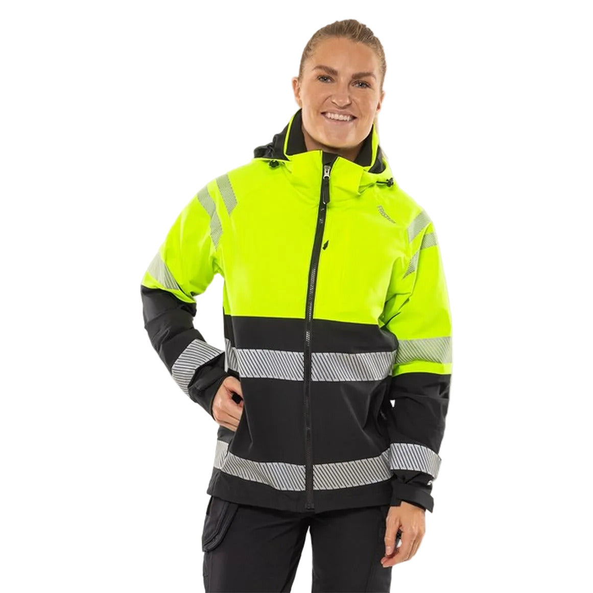 FRISTADS HIGH VIS GREEN STRETCH-FUNKTIONSJACKE KL.1 4690 GLS