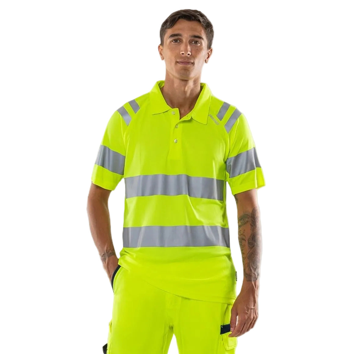 FRISTADS HIGH VIS GREEN FUNKTIONS-T-SHIRT KL.3 7860 GPST