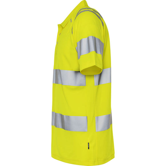 FRISTADS HIGH VIS GREEN FUNKTIONS-POLOSHIRT KL. 3 7861 GPST
