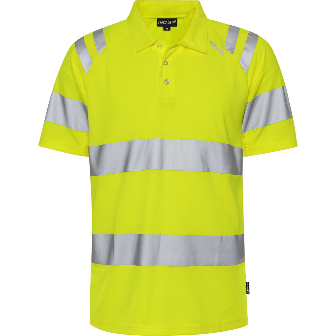 FRISTADS HIGH VIS GREEN FUNKTIONS-POLOSHIRT KL. 3 7861 GPST