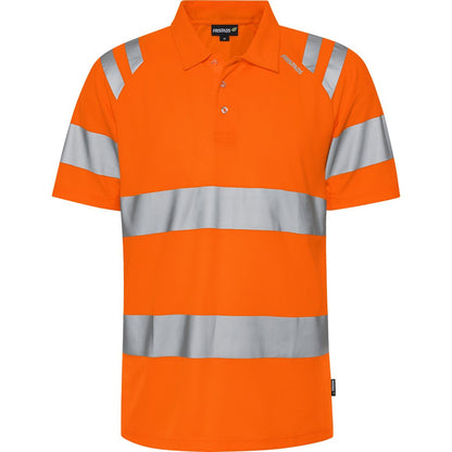 FRISTADS HIGH VIS GREEN FUNKTIONS-POLOSHIRT KL. 3 7861 GPST