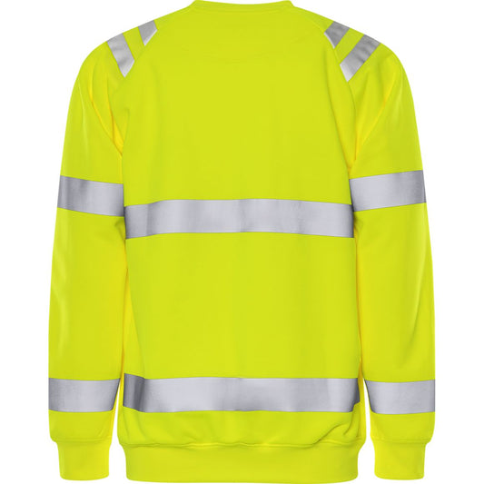 FRISTADS HIGH VIS GREEN SWEATSHIRT KL.3 7862 GPSW