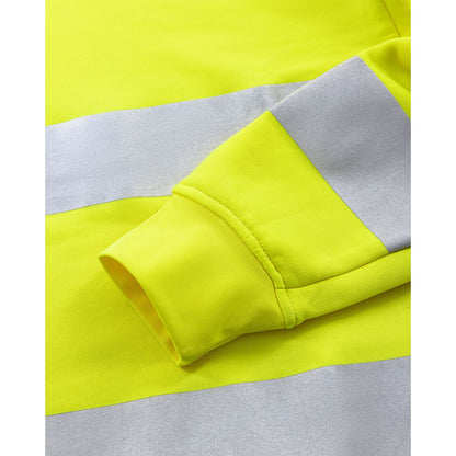 FRISTADS HIGH VIS GREEN SWEATSHIRT KL.3 7862 GPSW