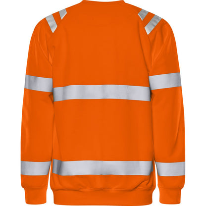 FRISTADS HIGH VIS GREEN SWEATSHIRT KL.3 7862 GPSW