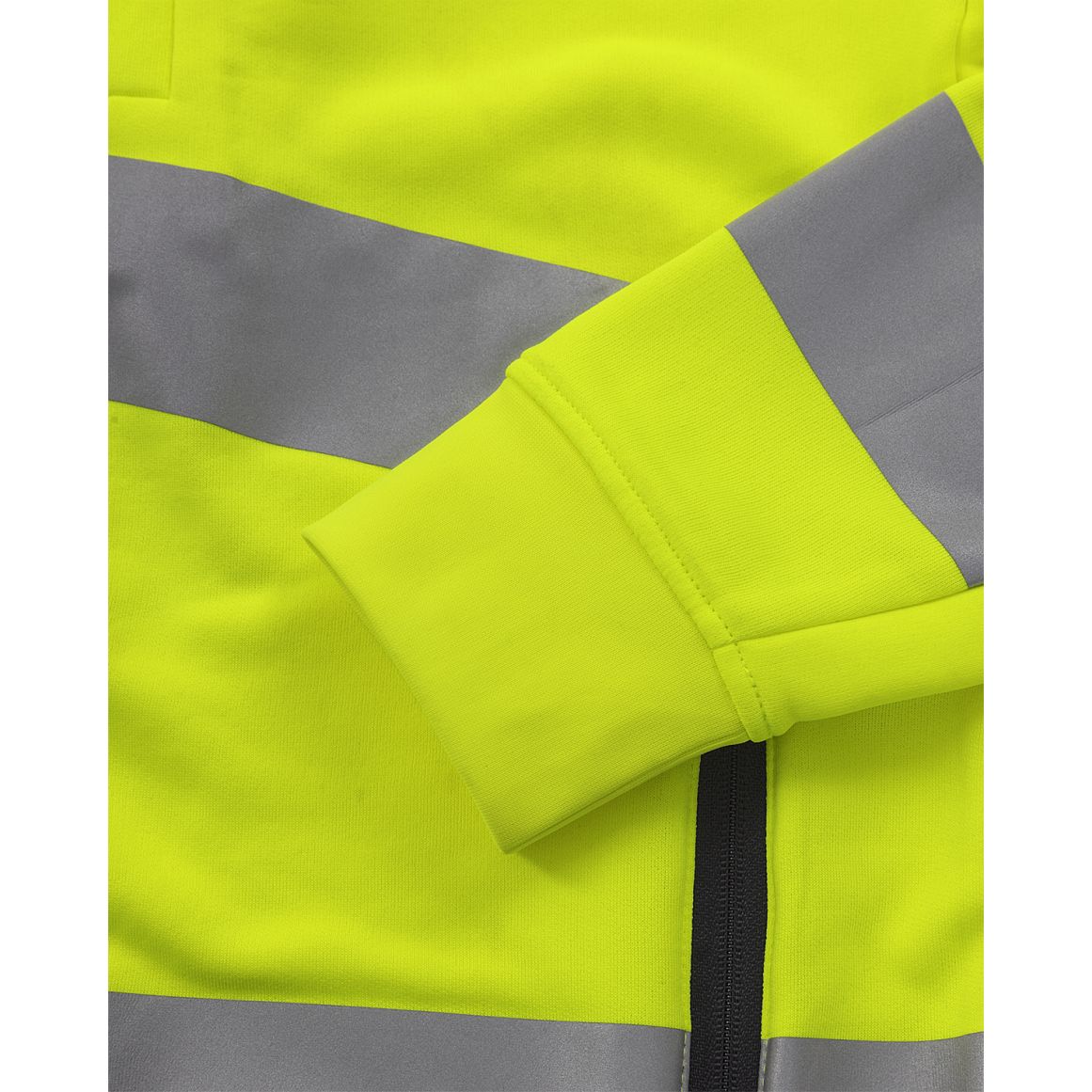 FRISTADS HIGH VIS GREEN SWEATJACKE KL.3 7863 GPSW