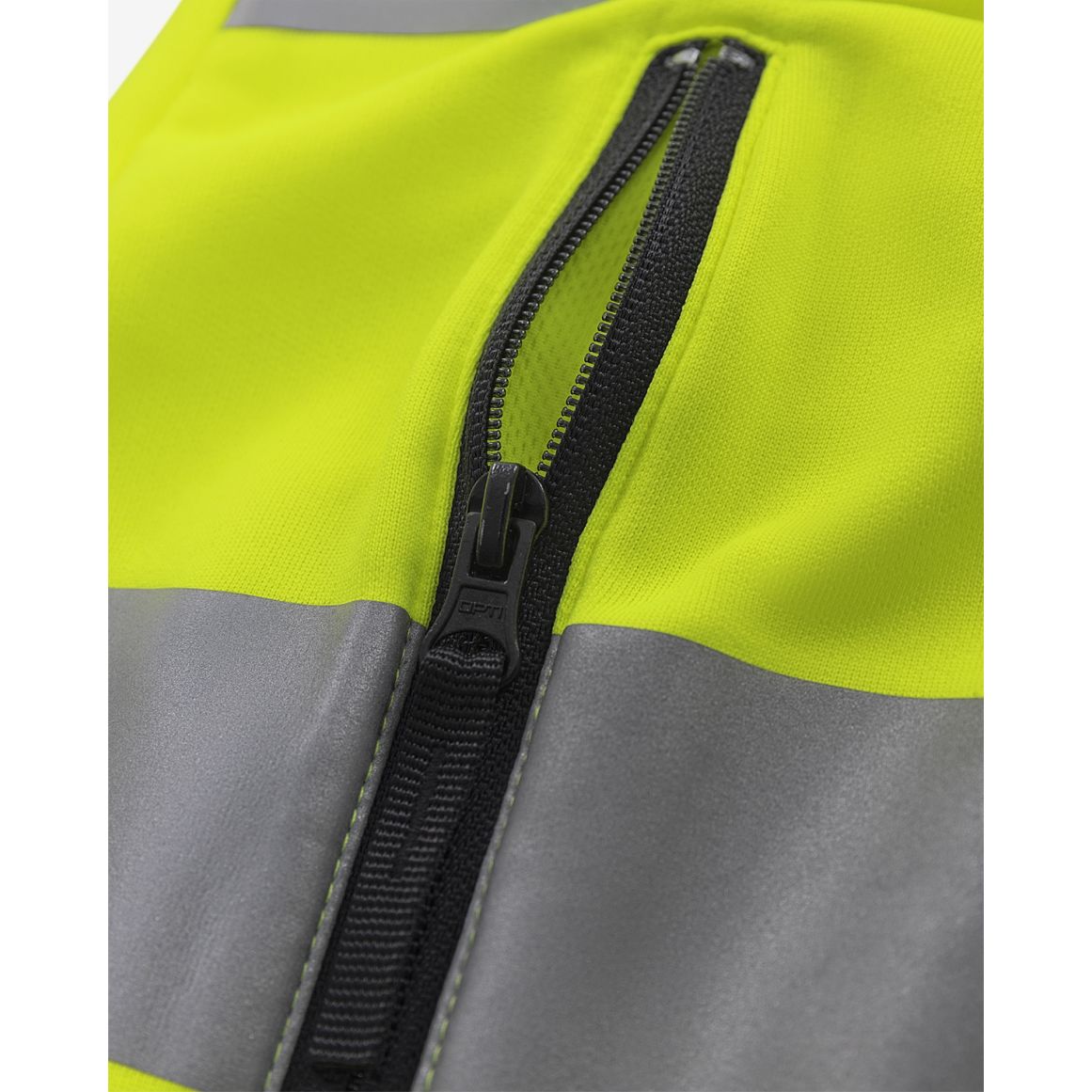 FRISTADS HIGH VIS GREEN SWEATJACKE KL.3 7863 GPSW