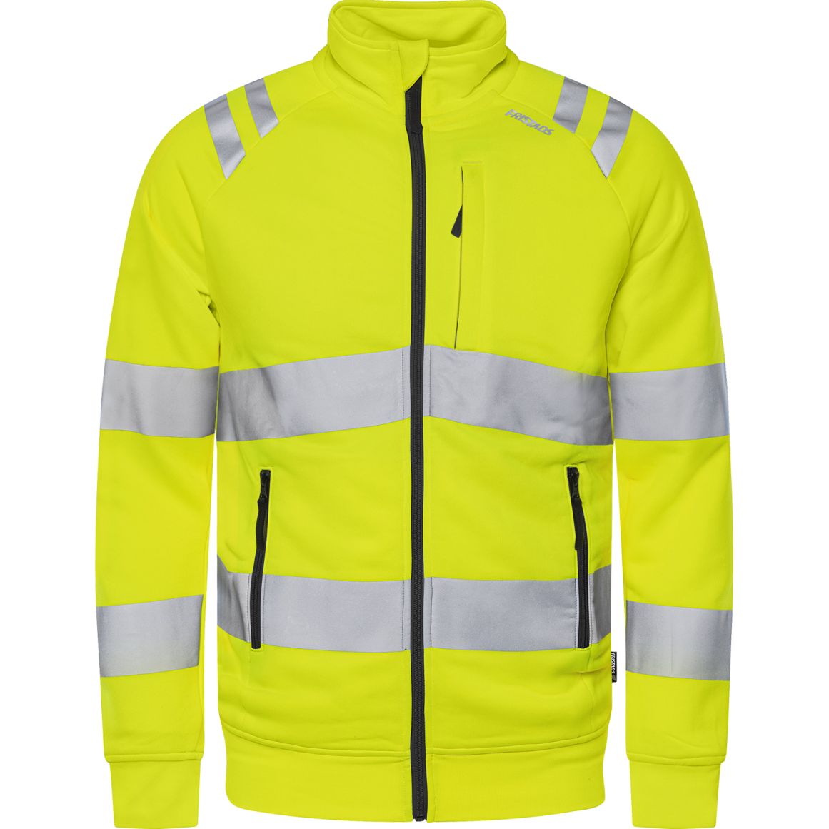 FRISTADS HIGH VIS GREEN SWEATJACKE KL.3 7863 GPSW
