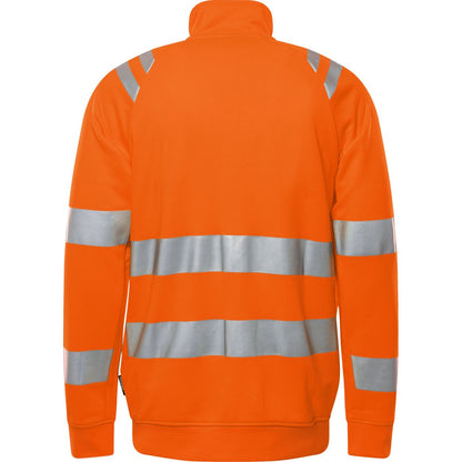 FRISTADS HIGH VIS GREEN SWEATJACKE KL.3 7863 GPSW