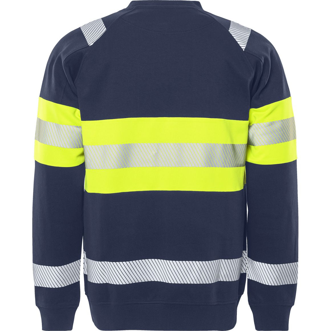 FRISTADS HIGH VIS GREEN STRETCH-SWEATSHIRT KL.1 7530 GKC