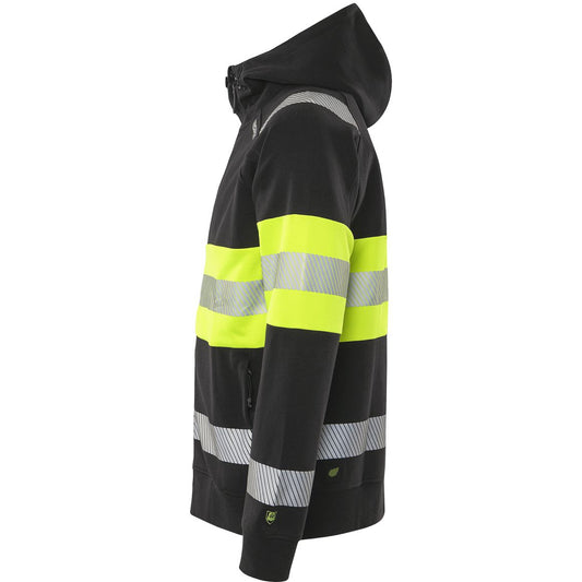 FRISTADS HIGH VIS STRETCH-KAPUZENSWEATSHIRT KL.1 7532 GKC