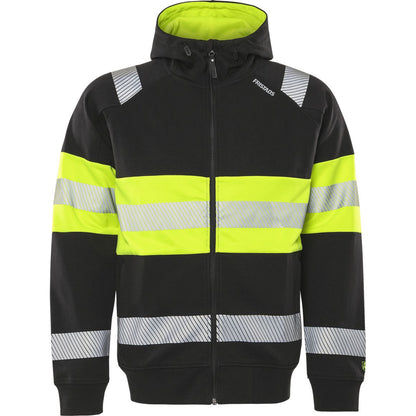 FRISTADS HIGH VIS STRETCH-KAPUZENSWEATSHIRT KL.1 7532 GKC
