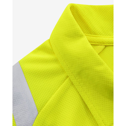 FRISTADS HIGH VIS GREEN FUNKTIONS-POLOSHIRT LANGARM KL. 3 7864 GPST