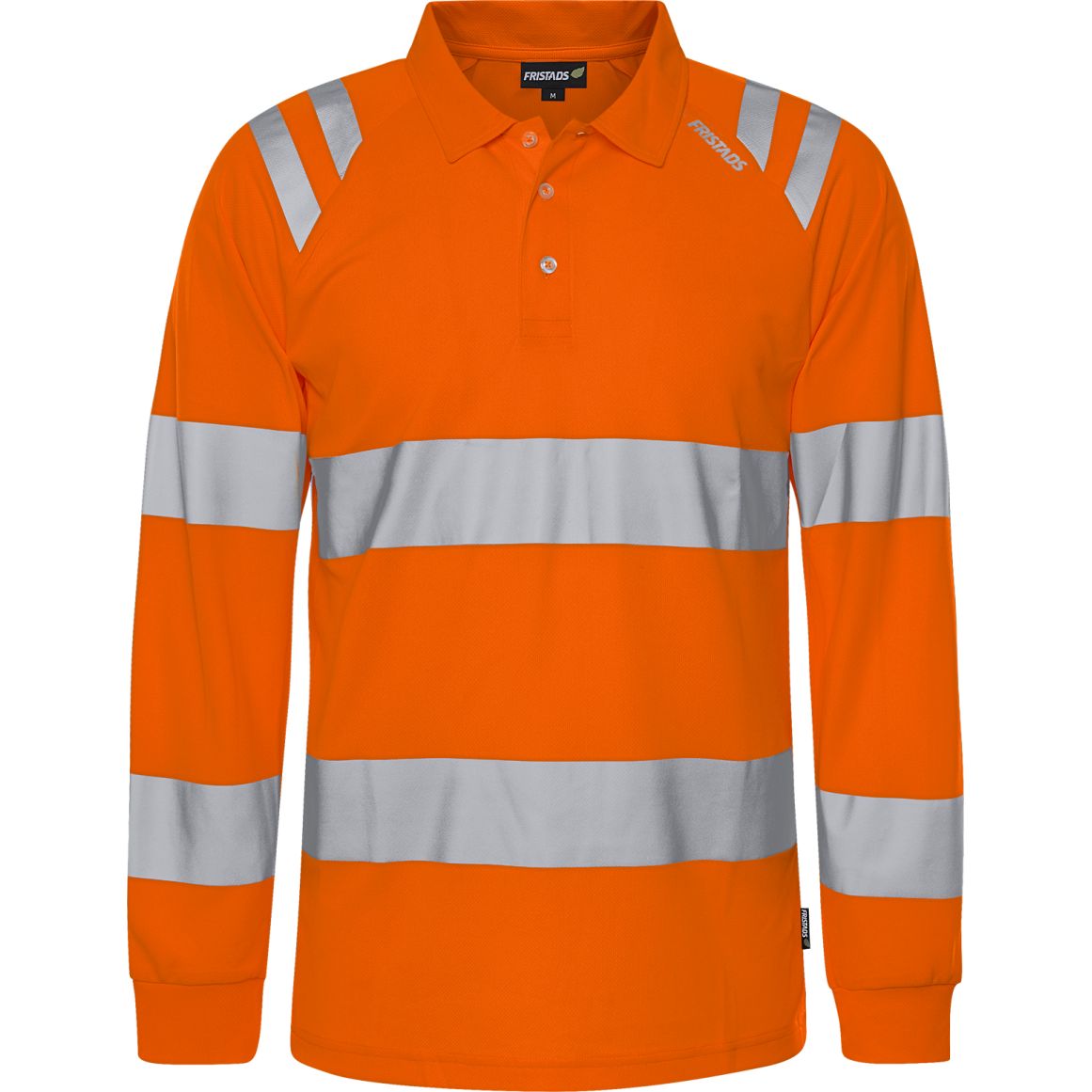 FRISTADS HIGH VIS GREEN FUNKTIONS-POLOSHIRT LANGARM KL. 3 7864 GPST