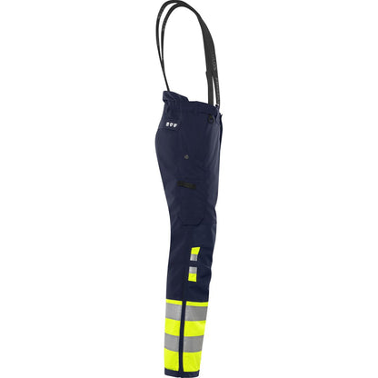 FRISTADS HIGH VIS GREEN STRETCH-WINTERHOSE KL.1 2681 GLPS