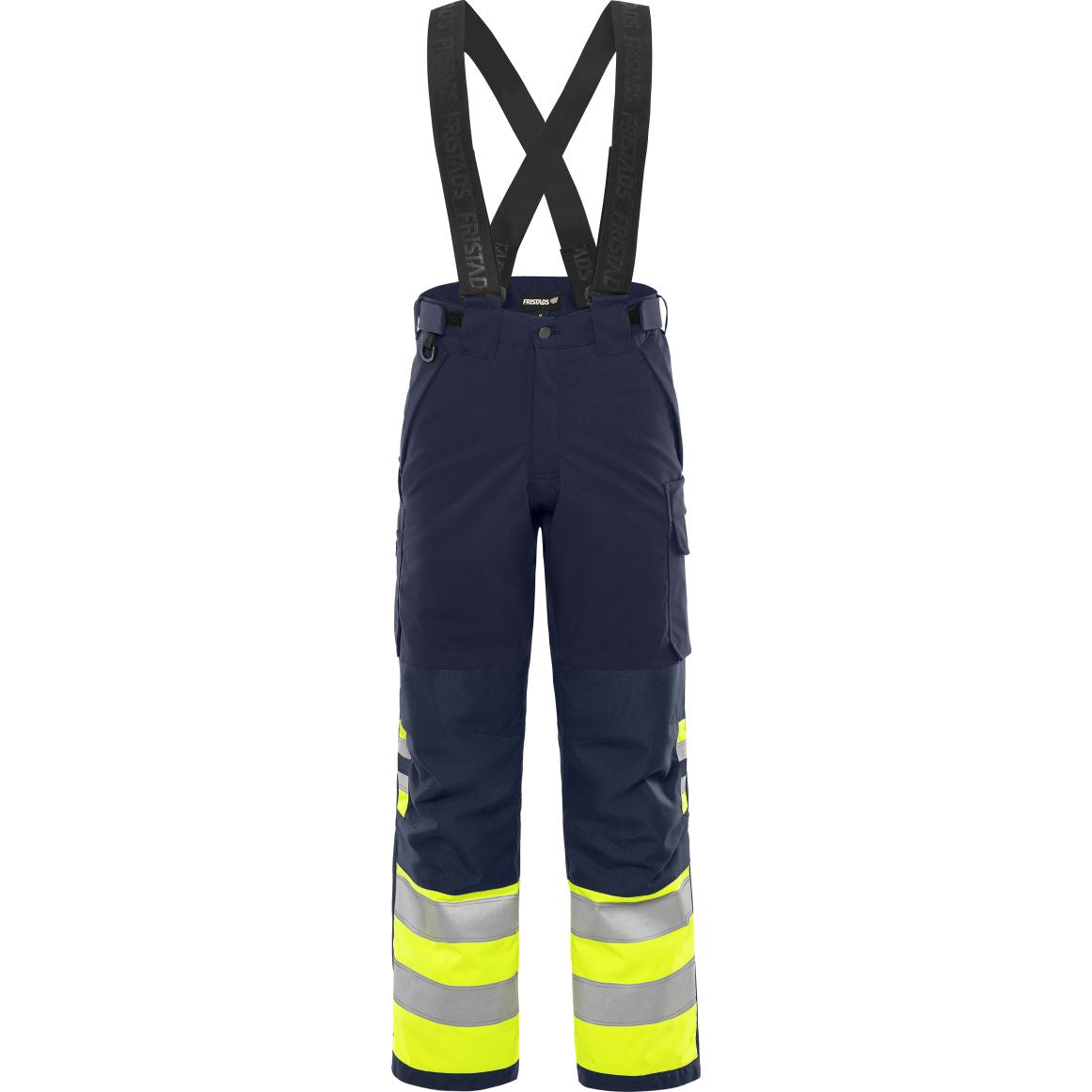 FRISTADS HIGH VIS GREEN STRETCH-WINTERHOSE KL.1 2681 GLPS
