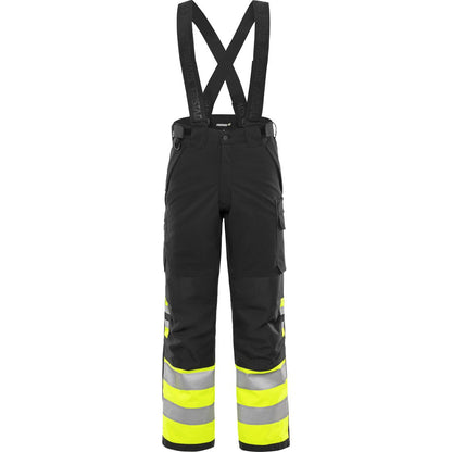 FRISTADS HIGH VIS GREEN STRETCH-WINTERHOSE KL.1 2681 GLPS
