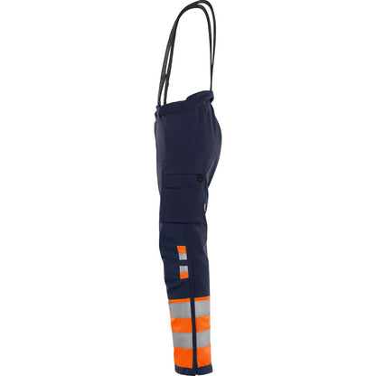 FRISTADS HIGH VIS GREEN STRETCH-WINTERHOSE KL.1 2681 GLPS