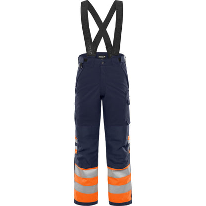 FRISTADS HIGH VIS GREEN STRETCH-WINTERHOSE KL.1 2681 GLPS